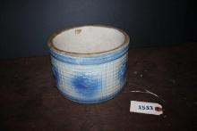 Blue and white stoneware bowl, salt glaze