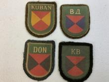 WWII GERMAN PATCHES FOR RUSSIAN COSSACKS IN THIRD REICH SERVICE
