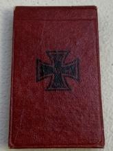 IMPERIAL GERMANY WWI 1914 IRON CROSS PERSONAL NOTEBOOK