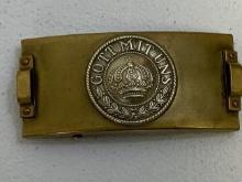 IMPERIAL GERMANY PRUSSIA TELEGRAPH UNIT BRASS BELT BUCKLE