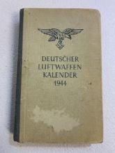 ORIGINAL 1944 THIRD REICH LUFTWAFFE POCKET YEARBOOK / CALENDAR