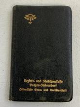 GERMANY THIRD REICH SS OFFICERS PERSONAL SMALL NOTEBOOK CALENDAR 1939