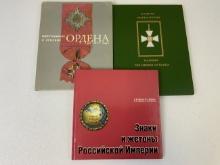 LOT OF 3 RUSSIAN ORDERS MEDALS RELATED BOOKS