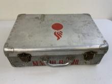 US AIR FORCE BOMBER SQUADRON OFFICER ALUMINUM CASE HANDMADE FROM AIRCRAFT ALUMINUM