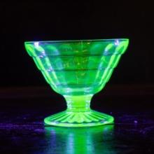 Uranium Glass Sundae Cup 3