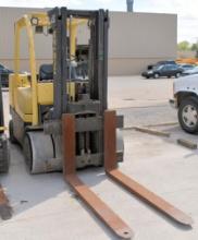 Hyster Model S120FTS, 11,950-Lbs. x 111.2" Lift Capacity Gasoline Engine Fork Lift Truck