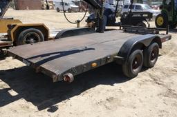 14' by 7' homemade flat bed trailer