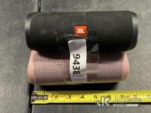 3 JBL PORTABLE SPEAKERS NOTE: This unit is being sold AS IS/WHERE IS via Timed Auction and is locate