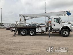 (Waxahachie, TX) Altec D3055-TR, Hydraulic Crane rear mounted on 2015 Freightliner M2 106 T/A Flatbe