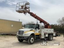 Willkie 58RXB, Telescopic Non-Insulated Sign Crane/Platform Lift rear mounted on 2007 International 