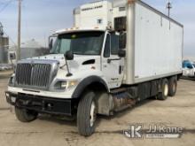2005 International 7600 T/A Van Body Truck, Stairs & Benches NOT Included Runs, Moves, Mud Mixer-Run