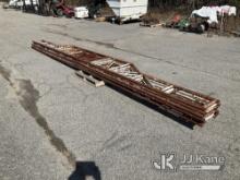 Bundle of (6) 22ft Steel Supports NOTE: This unit is being sold AS IS/WHERE IS via Timed Auction and