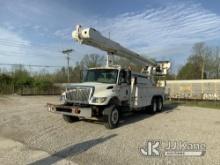 Altec AM900-E100, Over-Center Elevator Bucket Truck mounted behind cab on 2002 International 7400 T/