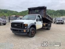 2009 Ford F450 Dump Truck Runs, Moves & Operates, Rust & Body Damage