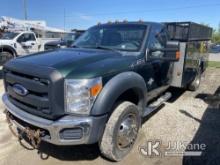 2015 Ford F550 Service Truck Not Running, Condition Unknown, Check Engine Light On) (Seller States B