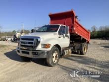 2013 Ford F750 Dump Truck Runs, Moves & Operates) (Check Engine Light On, Rust & Body Damage