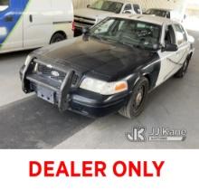 2011 Ford Crown Victoria Runs & Moves, Must Be Towed, Exhaust Damage, Air Bag Light Is On , Missing 