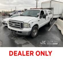 2006 Ford F-250 SD Crew-Cab Pickup Truck Runs & Moves, Horn Does Not Work
