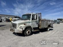 2001 Freightliner FL50 Service Truck Runs, Moves, & PTO Engages) (Brakes Inoperable, Hyd Leak at Hos