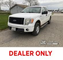 2014 Ford F150 4x4 Extended-Cab Pickup Truck Runs & Moves) (Rear Passenger Door Does Not Open, No Oi