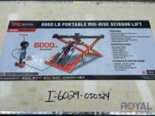2024 TMG-ALS61 6000lbs Portable Mid-Rise Scissor Lift