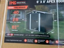 6X8 Apex Metal Roof Shed