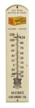 Creamery Thermometer, Meadow Gold Butter from the Beatrice Creamery Co., wo