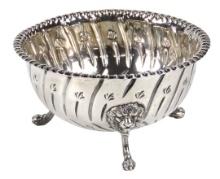 Victorian English Silver Footed Bowl, D & J Wellby-London, 1913, stamped ha