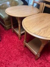 matching end tables in basement
