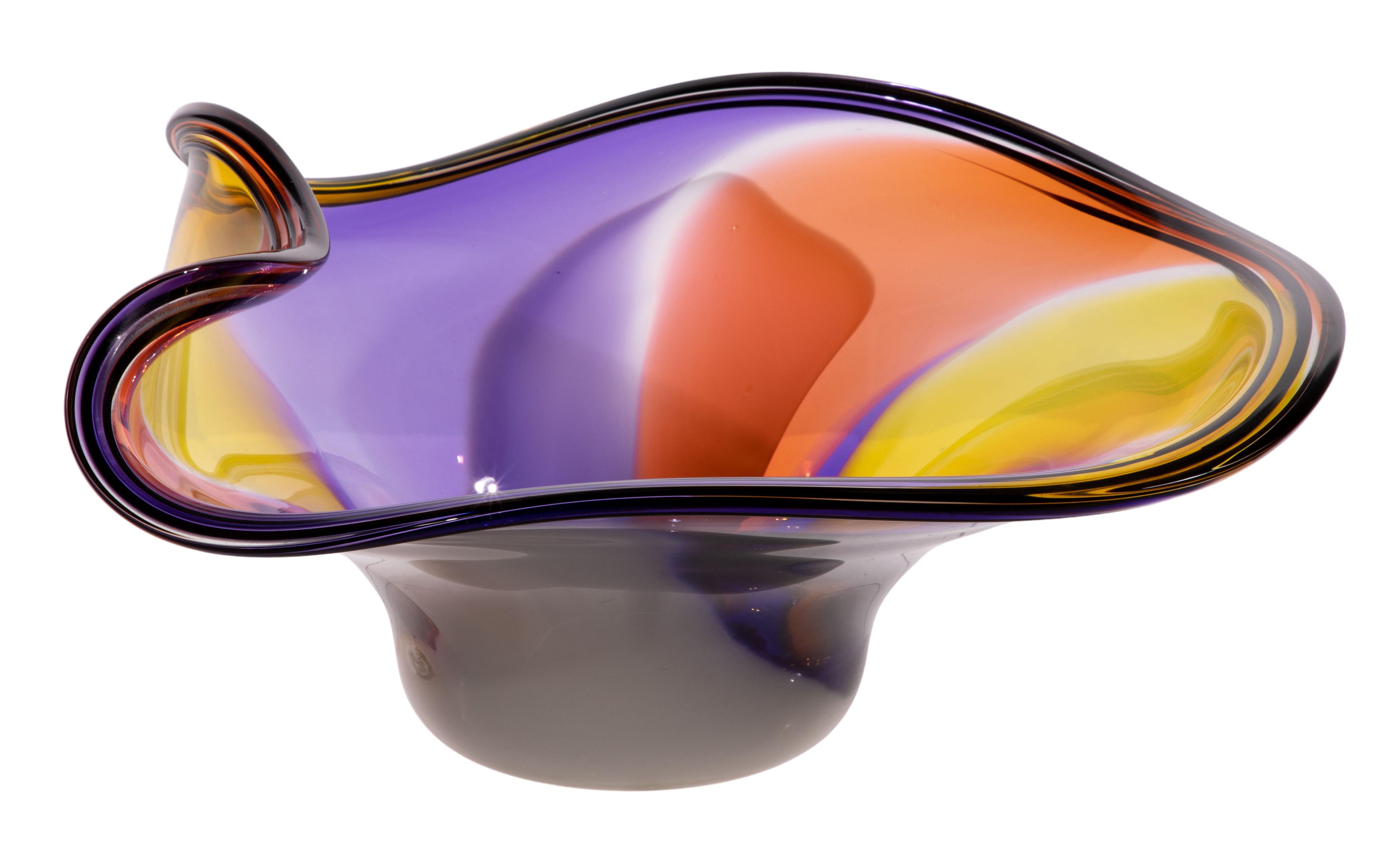 Murano Style Glass Bowl