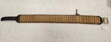 MILITARY CARTRIDGE BELT, HOLDS 45 ROUNDS, CAL 45/70, MARKED A7-5, NO LIVE A