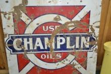 Champlin Oil Doubled-Sided Sign; 48"x48"