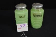 Jadeite Salt and Pepper w/Original Tops