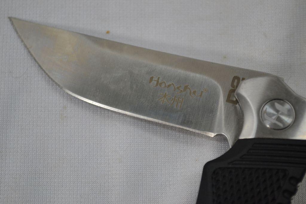 Honshu D2 Tool Steel Pocket Knife 4" Blade w/Belt Clip #UC3349