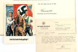 WWII GERMAN DOCUMENT AND PIC OF HITLER LOT 4