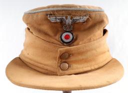 WWII GERMAN REICH AFRIKA KORPS M43 FIELD CAP