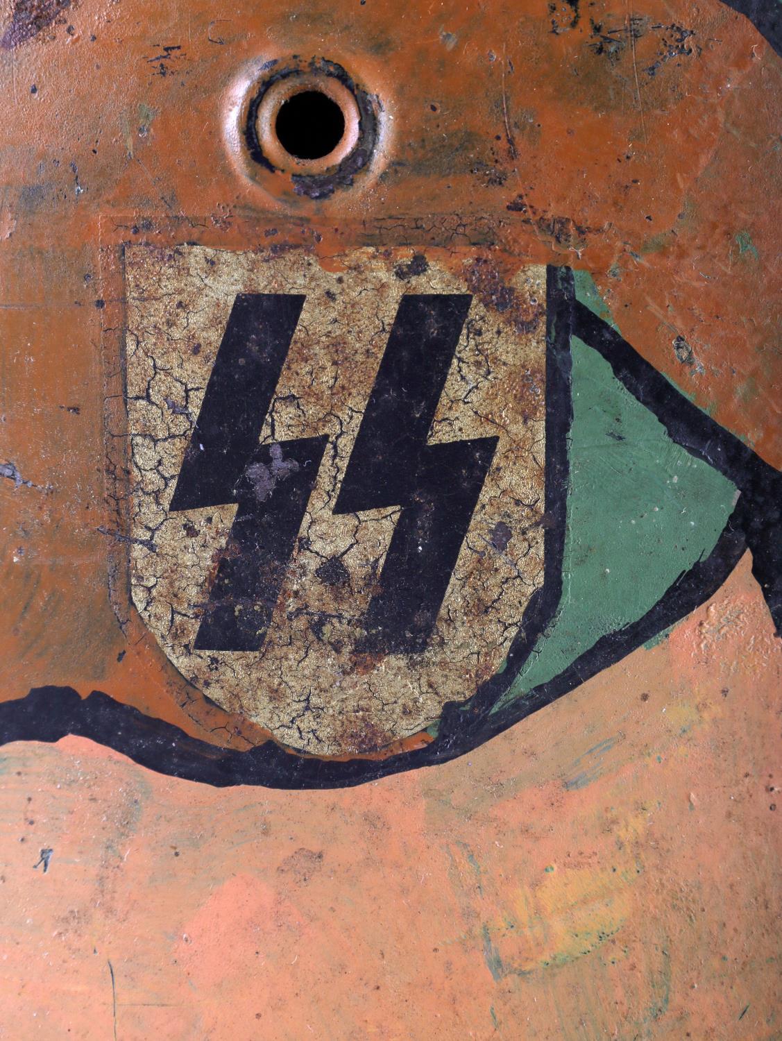 WWII GERMAN SS M40 CAMO HELMET