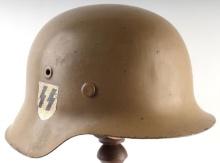 WWII GERMAN DAK DESERT AFRIKA KORP M42 HELMET
