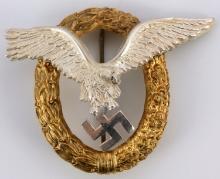 WWII GERMAN LUFTWAFFE PILOT OBSERVER BADGE