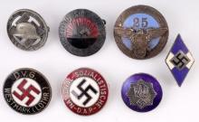 WWII GERMAN NSDAP VETERAN HITLER YOUTH PARTY BADGE