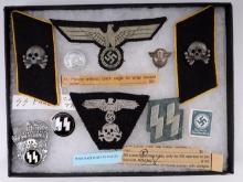 ORIGINAL WWII GERMAN SS AND PANZER PATCHES