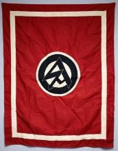 WWII GERMAN THIRD REICH SA PODIUM BANNER FLAG