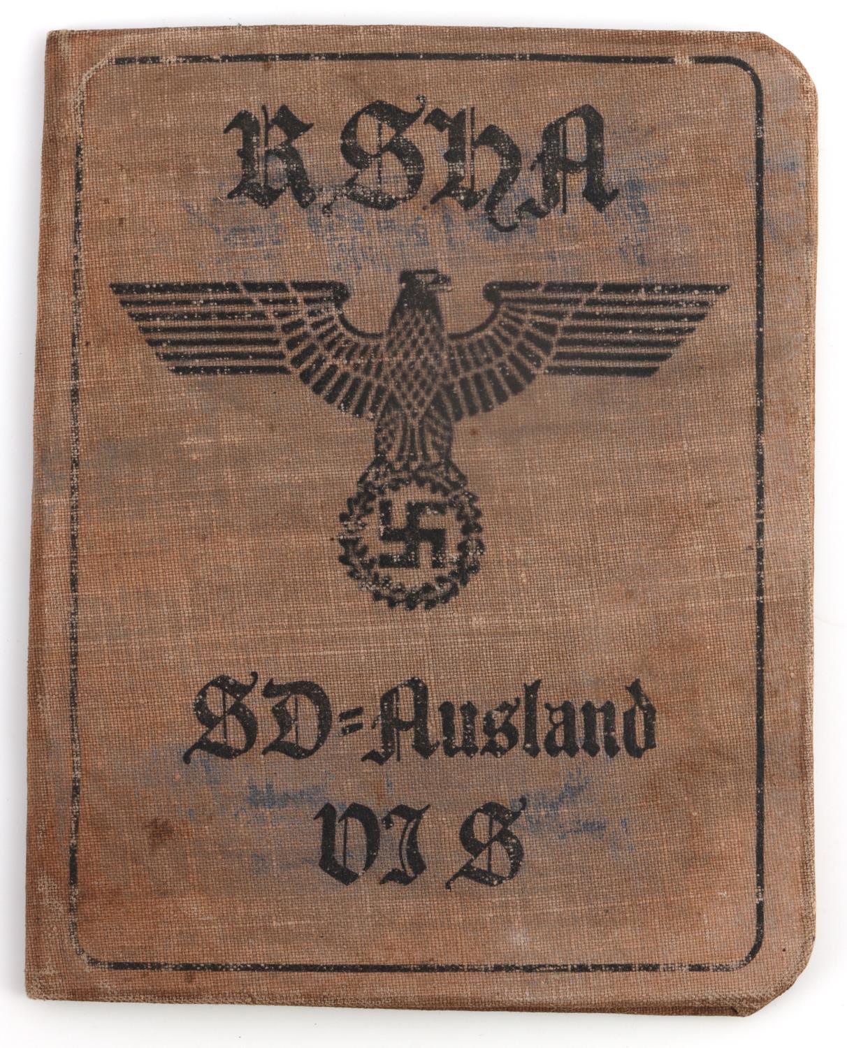WWII GERMAN THIRD REICH AUSWISES ID BOOK LOT OF 2