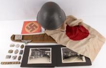 MILITARY COLLECTIBLE LOT HELMET GERMAN JAPANESE
