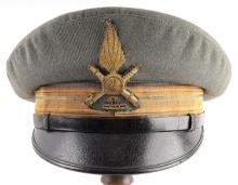 WWII ITALIAN ARTILLERY OFFICER VISOR CAP