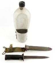 U.S. M5-1 W/USM8A1 SCABBARD CUP & CANTEEN LOT