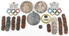 6 GERMAN REICH 1936 BERLIN OLYMPIC GAMES BADGE LOT