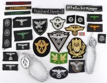 WWII GERMAN NSKK PATCHES & SS CUFF TITLES LOT  29