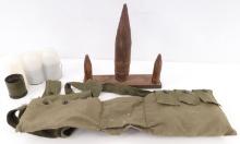 8 WWII MILITARY ORDNANCE TRENCH ART DESK ORNAMENTS