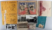 WWII & POST WAR DOCUMENT & PHOTOS LOT